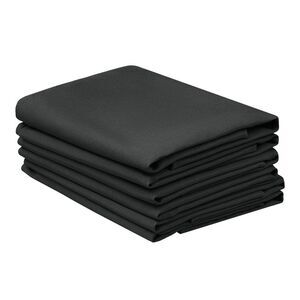 6 Pack Polyester Napkins for Wedding Restaurant Party 18x18 Inch Black